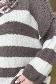 Big Softie Block Stripe Cobain Knit Mocha